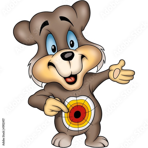 teddy bear 13 dartboard
