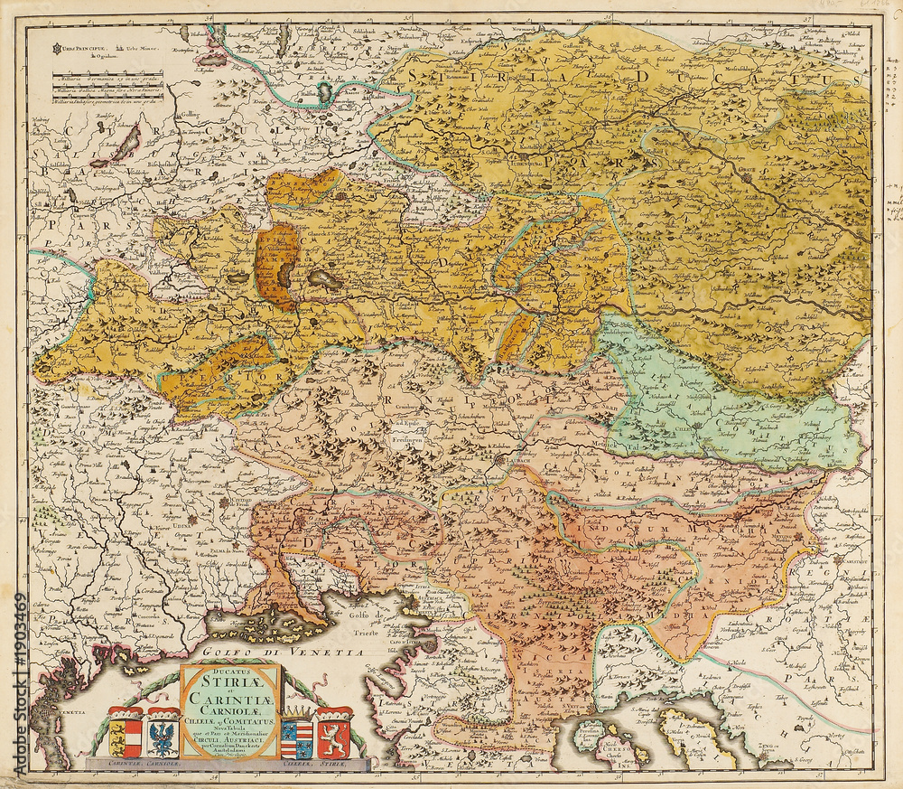 old map of central europe