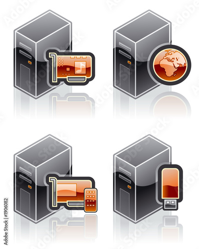 design elements 51j. "internet computer and software icons set"