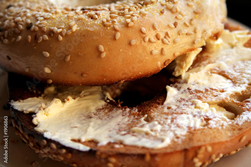 Fényképezés toasted bagel