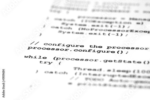 Obraz na płótnie programmation & traitement informatique