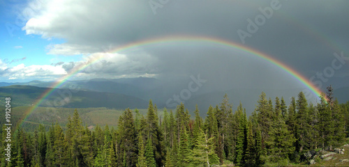 montana mountain rainbow