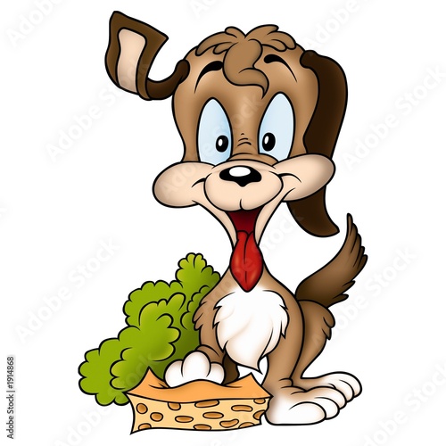 dog with sponge 2