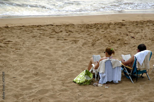 relaxing at beach