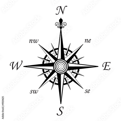 compass wind rose - 8 points