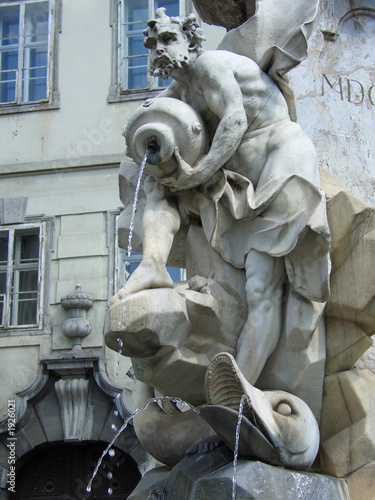 three carniolan rivers fountain, ljubljana photo