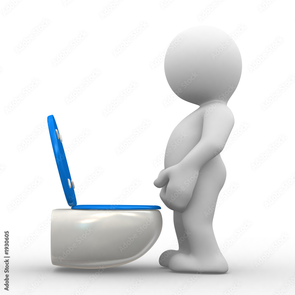 3d boy pissing Stock Illustration | Adobe Stock