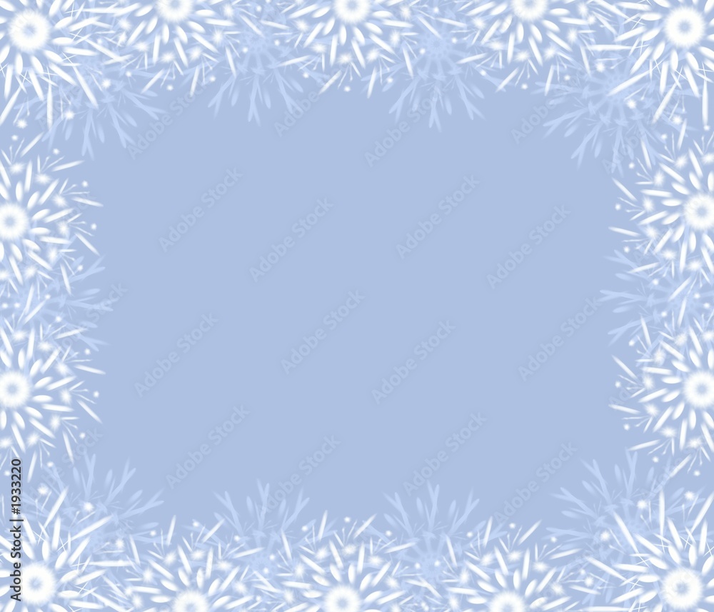 christmas fine blue frame