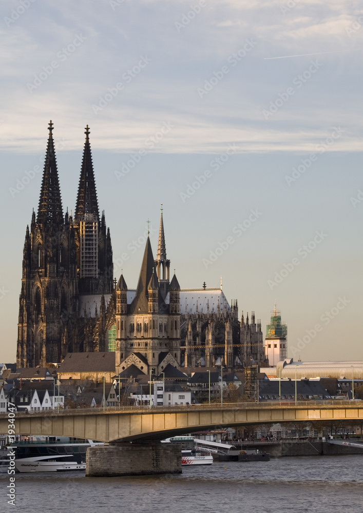 cologne cathedral from the rhine