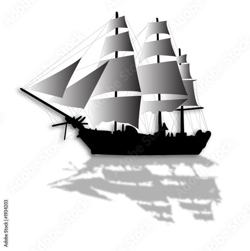 old sailing ship illustration