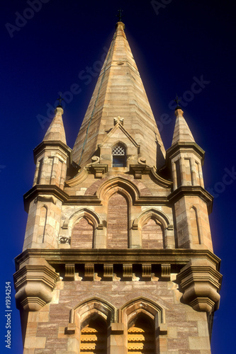 Church Steeple-Up Into The Blue Sky