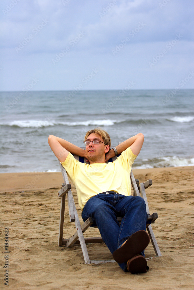 young man on sea beach #2