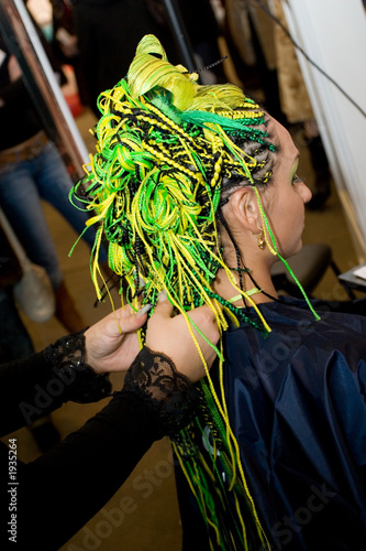 woman coiffure.