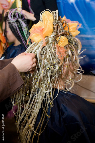 woman coiffure.