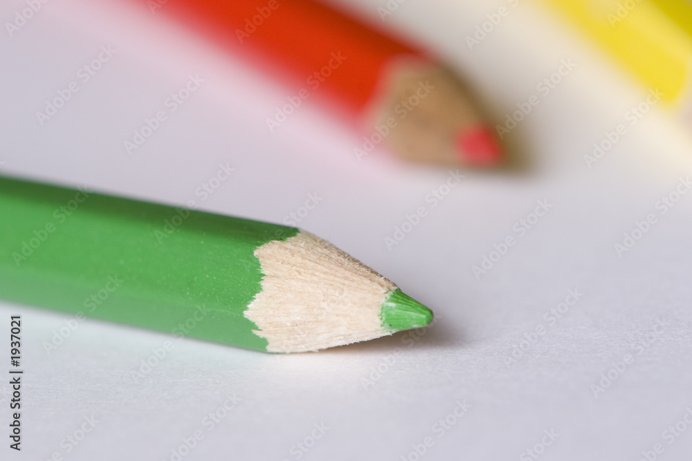 Obraz premium colored pencil closeup