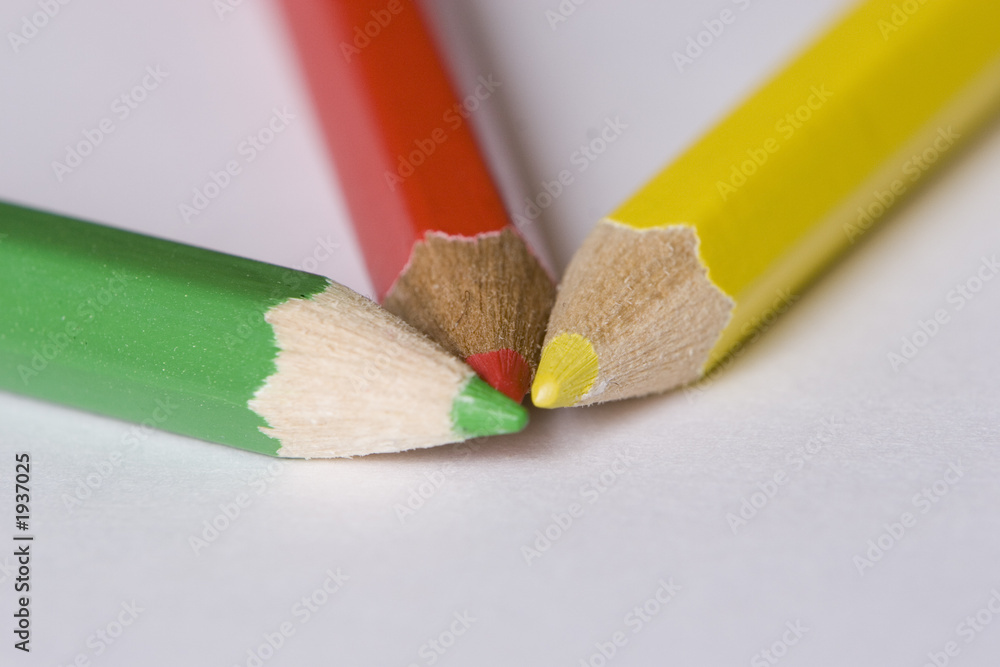 Obraz premium colored pencil closeup