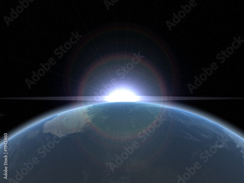 la terre : earth and sun