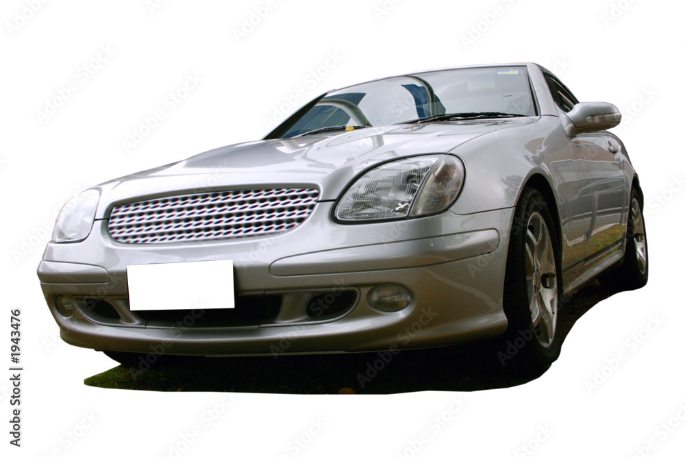 silver sports car