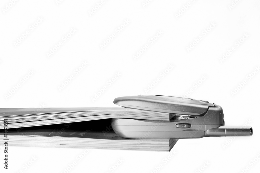 magazine and cell phone