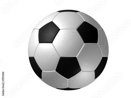 soccer ball isolated  black and white