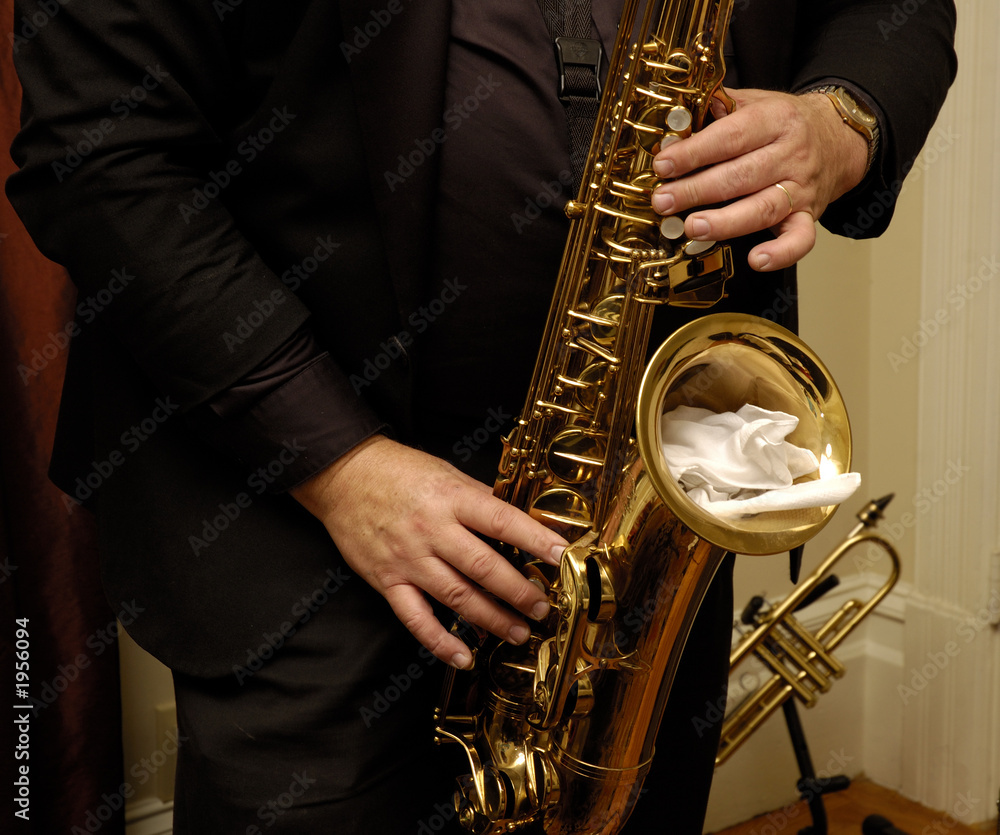 Obraz premium saxophonist playing