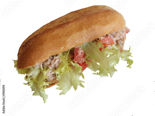 sandwich thon crudités