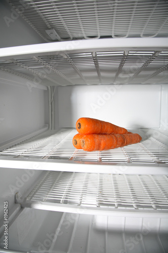 almost empty refrigerator