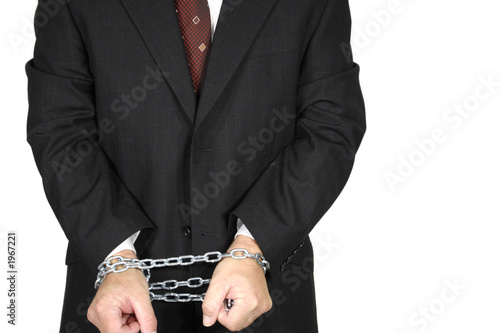 man in chains