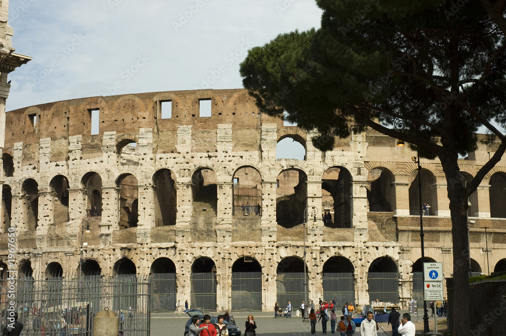 Colosseum symbol of Rome, Italy