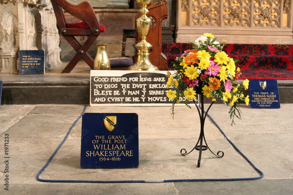Fototapeta premium grave of william shakespeare
