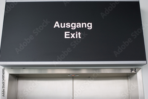 ausgang - exit photo