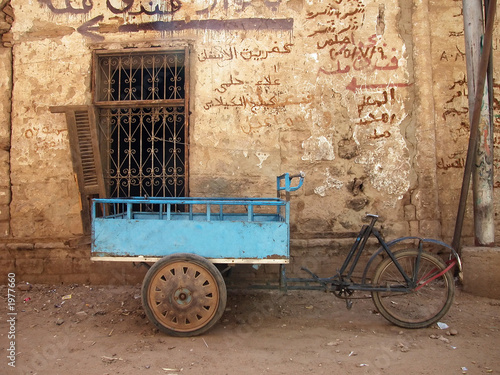 bicycle cart by old wall
