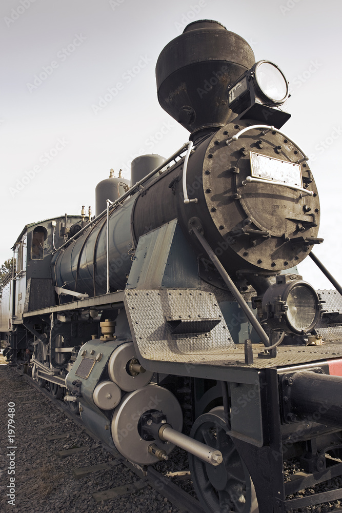 Fototapeta premium old steam locomotive.