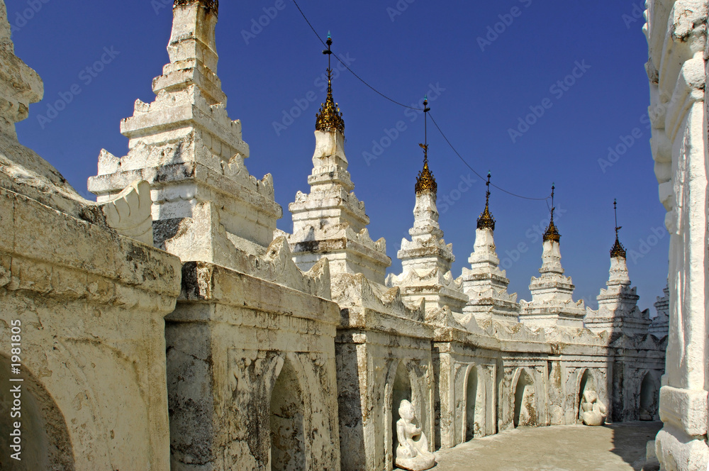 myanmar, mingun: white pagoda myanmar, mingun: white pagoda