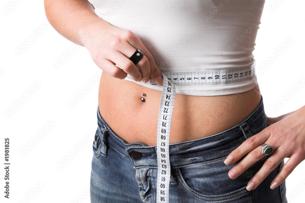 Fototapeta premium measuring her waist