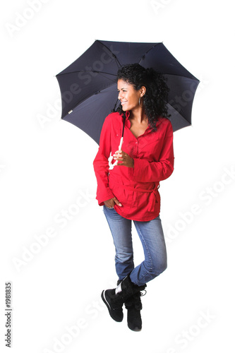 standing in the rain