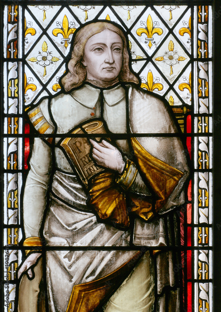 Fototapeta premium section of stained glass window