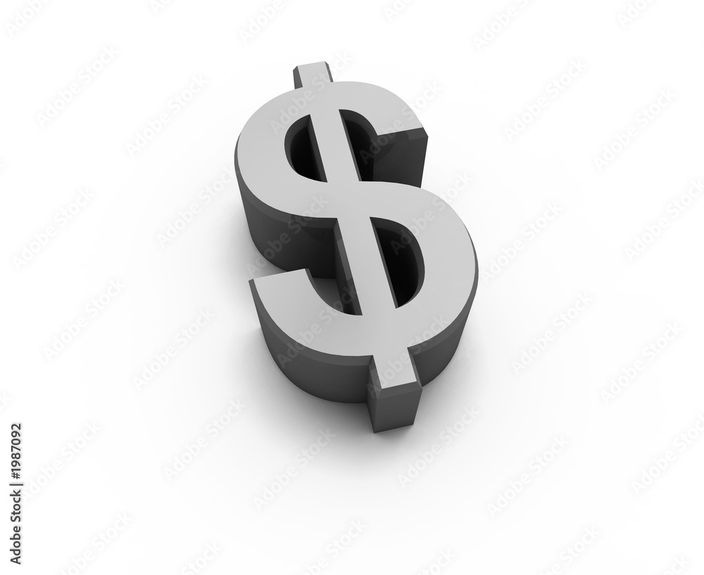 Obraz premium dollar 3d sign