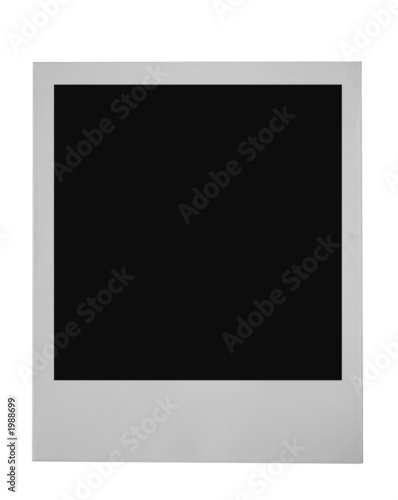 blank photo frame on pure white background