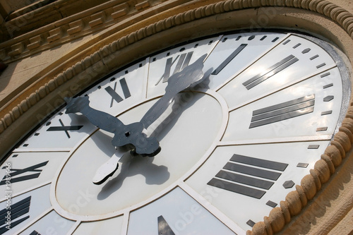 closeup of clock