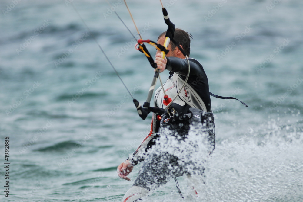 Naklejka premium kite surf