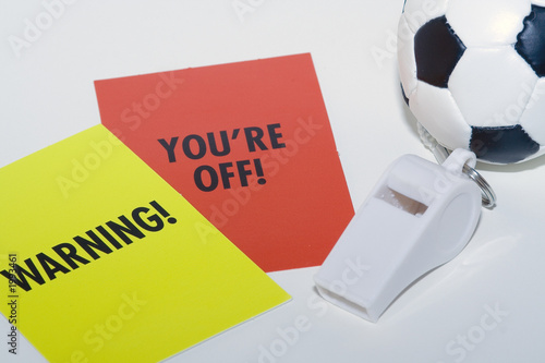 Tablou pe pânză soccer referee