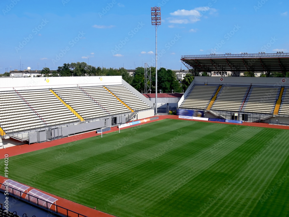 Naklejka premium empty soccer stadium