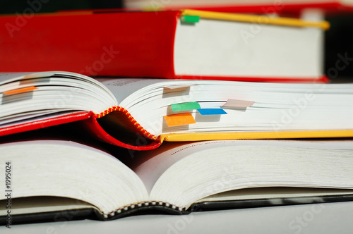 piled books