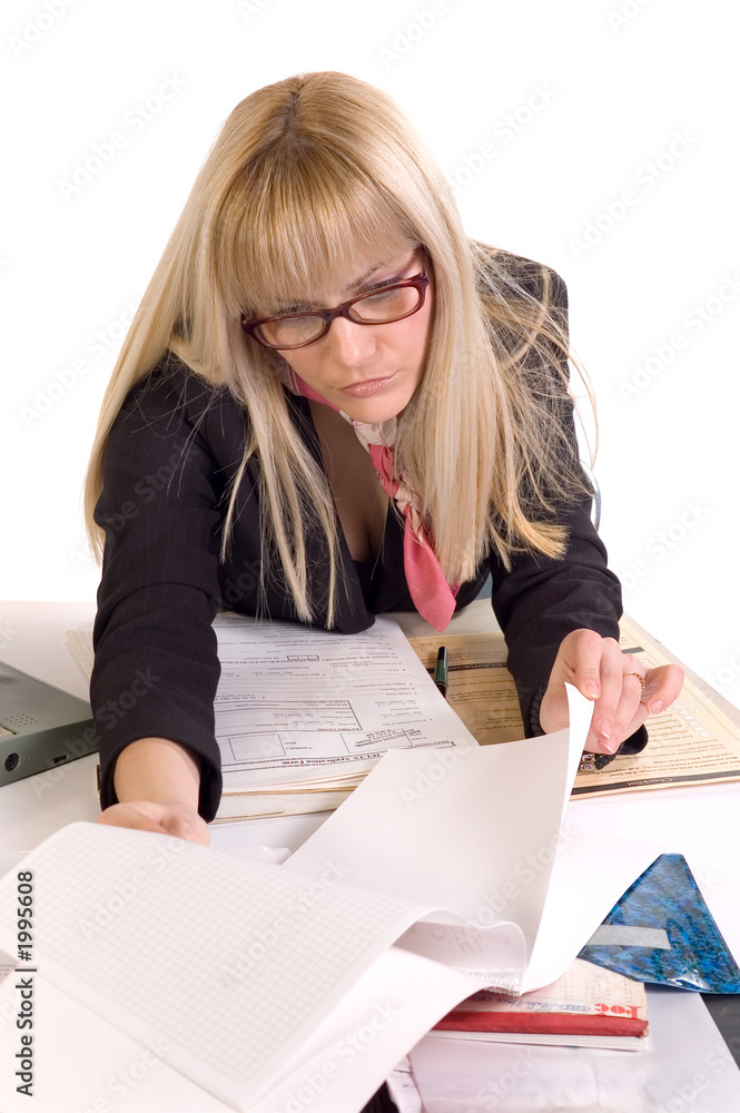 business woman in office business woman in office