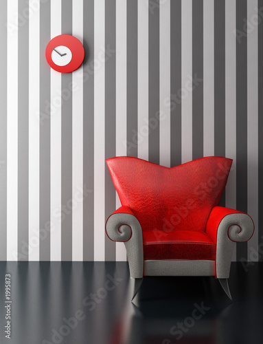 modern sofa 3d rendering