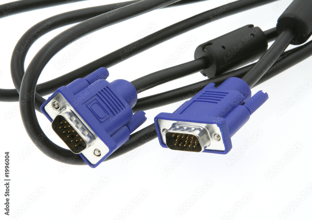 d-sub wires on white d-sub wires on white