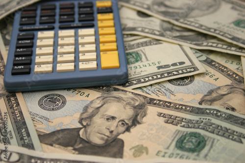 фотографія money and calculator