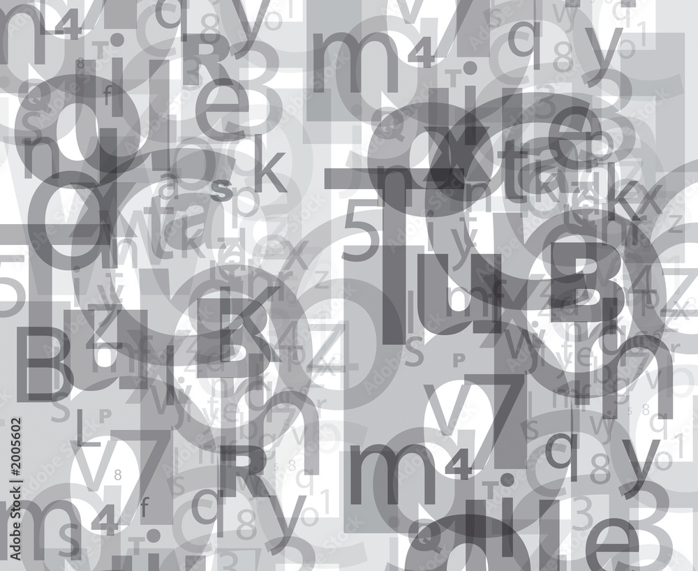 buchstaben zahlen letters numbers StockIllustration Adobe Stock