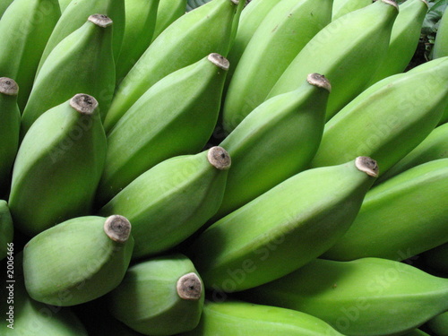 bananes vertes